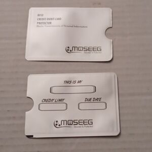 4/$30 New RFID Credit Card Protectors - Set Of 2 Sleeves